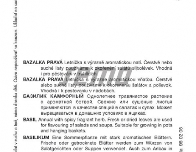 Semințe de busuioc Purple Opaal
