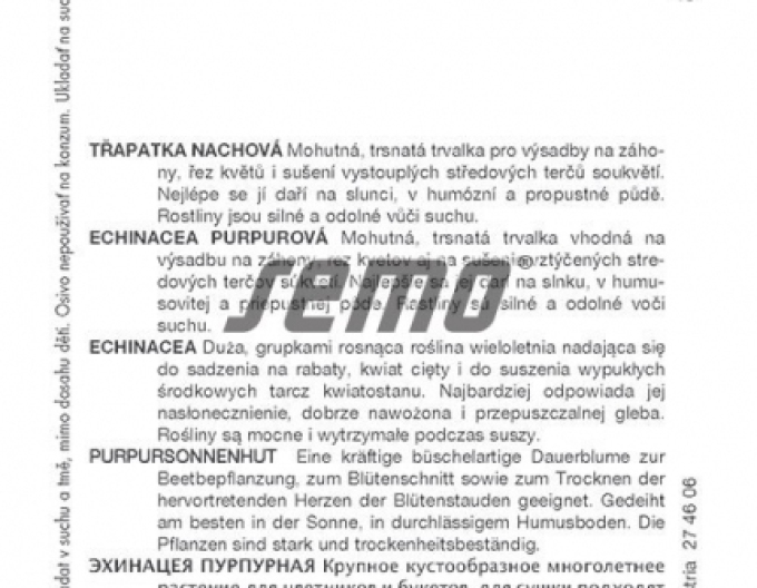 Echinacea purpurea semințe