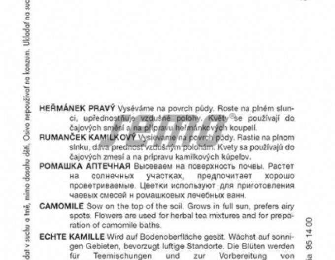 Semo Semințe de mușețel