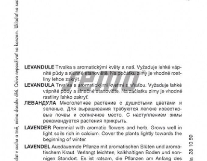 Semințe de lavandă