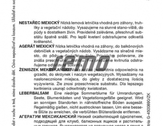 Semințe Agerat pitic ´Mix´