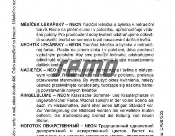 Semințe de gălbenele ´Neon´