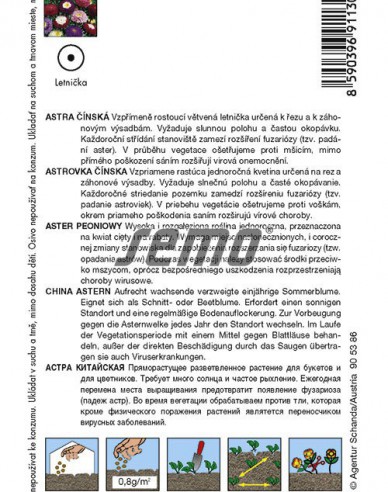 Seed Astra chineză ´Pompon Blend´