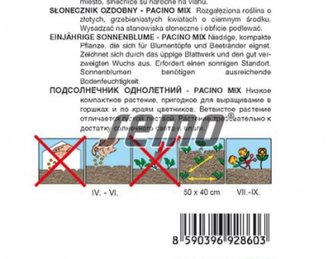 Semințe de floarea-soarelui anuale ´Pacino Mix´
