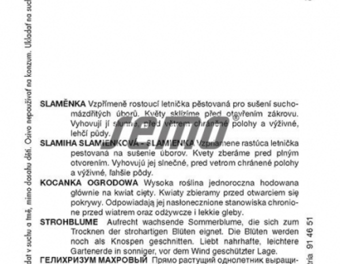 Semințe floare de paie ´Mix´