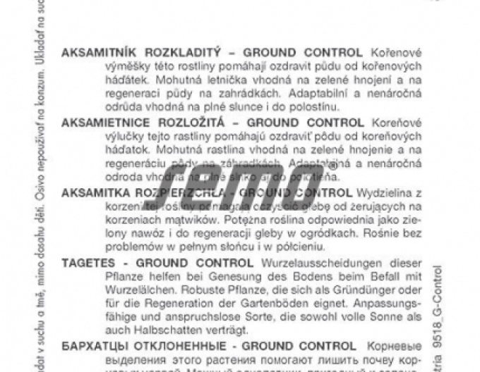 Semințe de Gălbenele ´Ground Control´