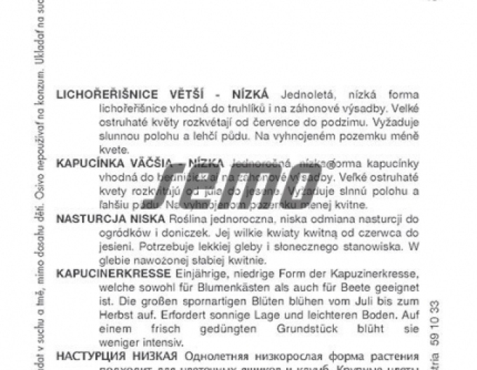 Semo semințe de capucina ´Tom Pouce Mixture ´