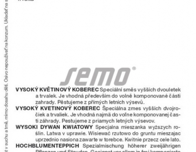 Covorul de flori Semo "Festivalul de grădină
