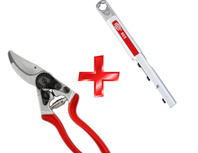 Foarfece FELCO 8 + FELCO 905 - ascuțitor