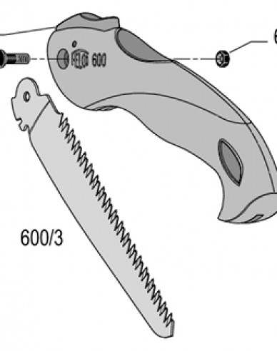 Felco 60/4 lamă de ferăstrău cu șurub 600