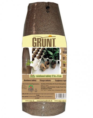 Grunt - Rădăcini de turbă 12pcs diametru 8cm