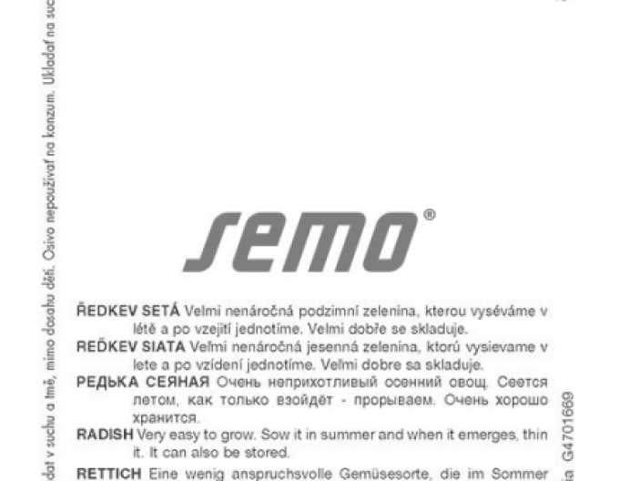 Semințe de ridiche albă ´Red Meat´