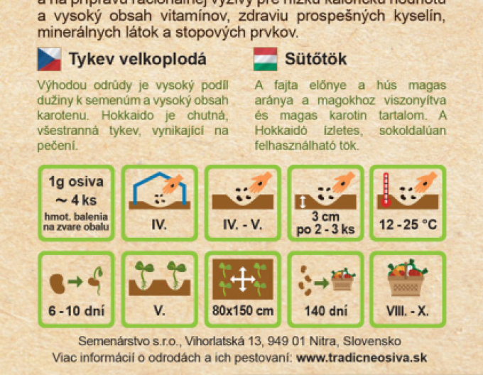 Semințe de dovleac gigant ´Hokkaido´