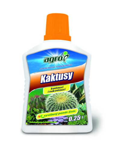 Agro îngrășământ lichid pentru cactuși și plante suculente 0,25l