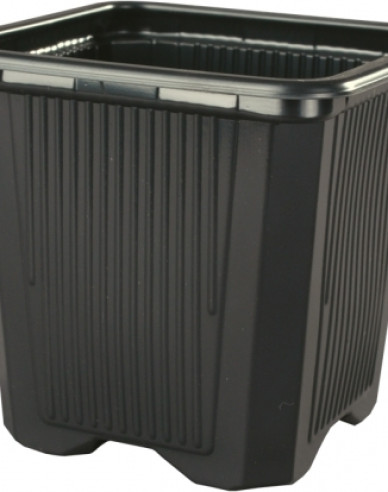 Ghiveci de flori pătrat din plastic 7x7x8 - 10pcs