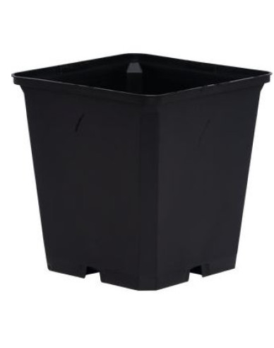 Ghiveci de flori pătrat din plastic 13x13x13