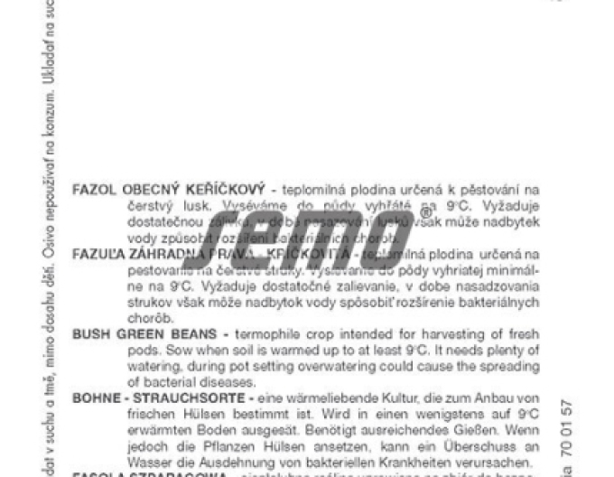 Fasole de grădina  semințe ´Maxidor´