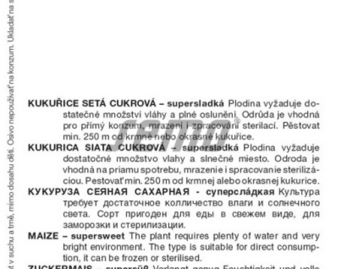 Semințe Porumb dulce ´Luminox F1´