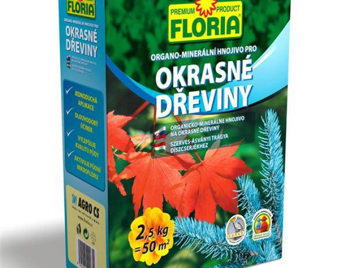 Floria Organic - îngrășământ mineral pentru pomi ornamentali 2,5 kg