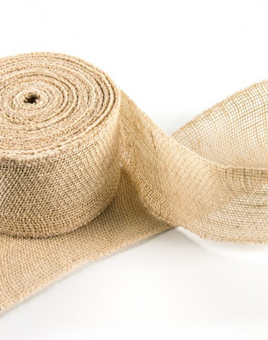 Panglică de iută natur 10cmx1m - yardage
