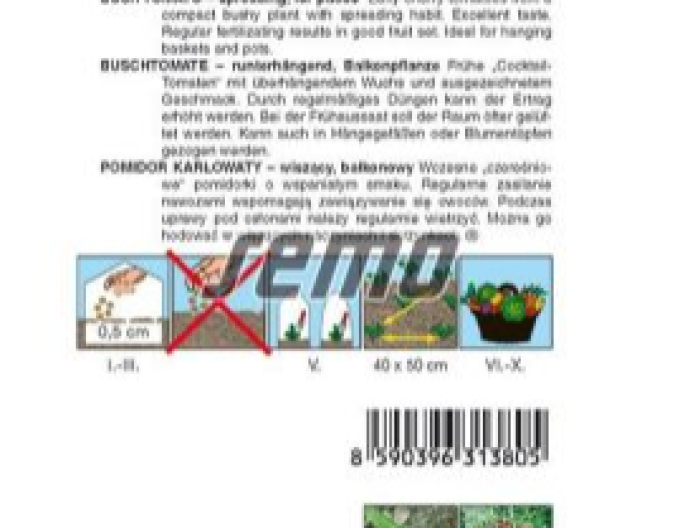 Tomate cu semințe Tombling Tom Red