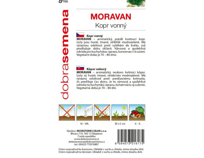 Semințe  Mărar parfumat Moravan
