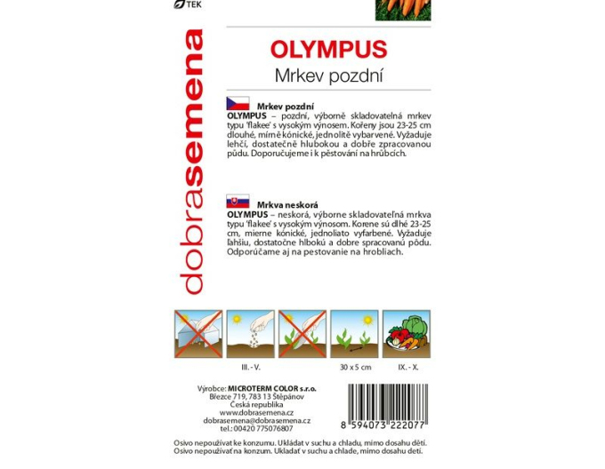 Semințe  Morcov Olympus