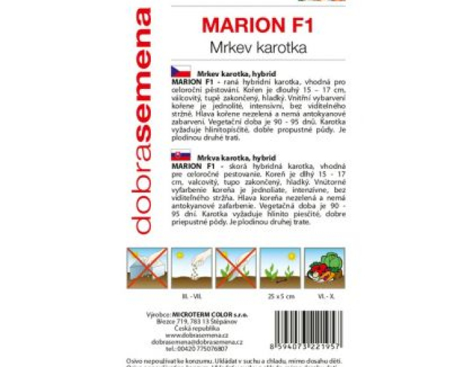 Semințe  Morcov Marion F1´