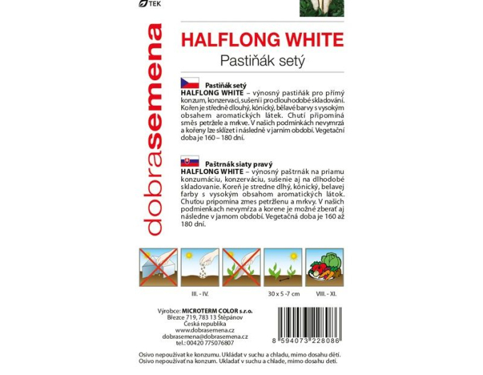 Semințe de păstârnac  Halflong White