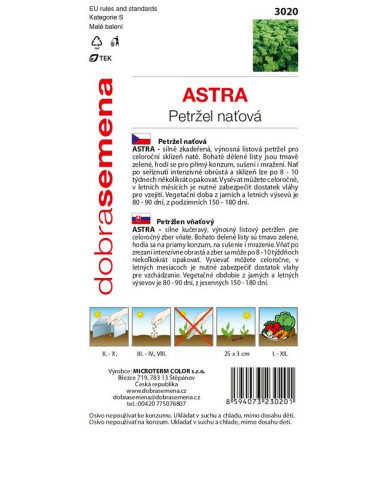 Pătrunjel de grădină Astra semințebune