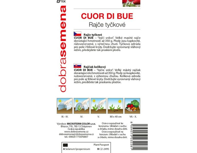 Semințe  Tomate Cuor Di Bue