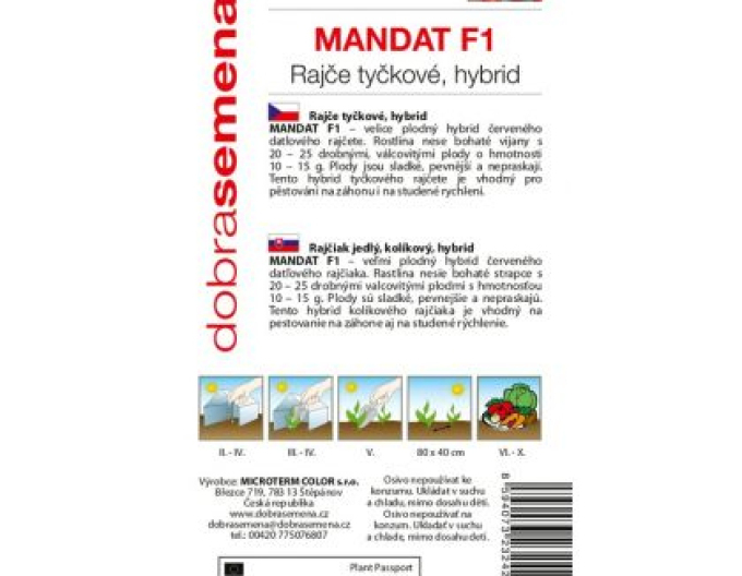 Semințe  Tomate  ´Mandat F1´