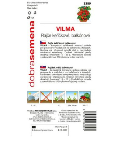 Semințe Tomate de balcon  Wilma