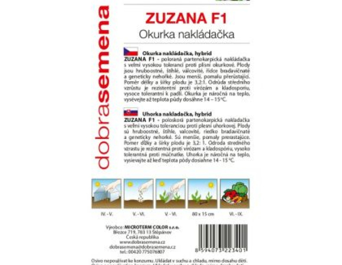 Semințe bune Castraveți semănat castraveți ´Zuzana F1´