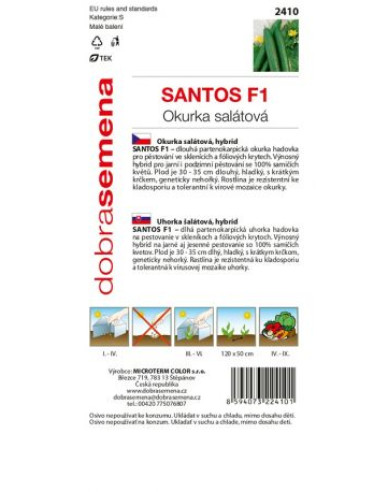 Castravete cultivat pentru salată  ´Santos F1´