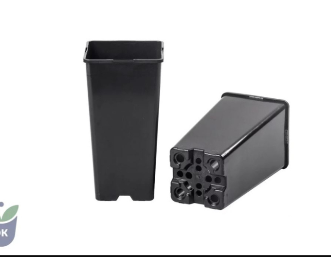 Ghiveci de flori din plastic pătrat 2l, 11 x 21,5 cm