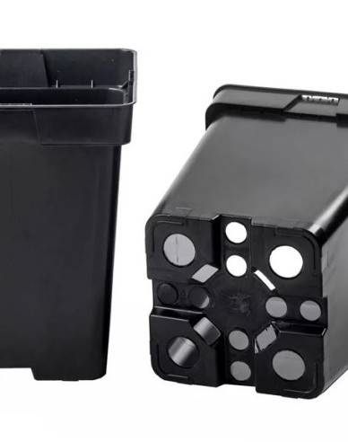 Ghiveci pătrat de plastic 5l, 18 x 21,5 cm