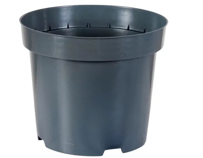 Ghiveci de flori din plastic rotund 7,5L, Ø25 x 21 cm