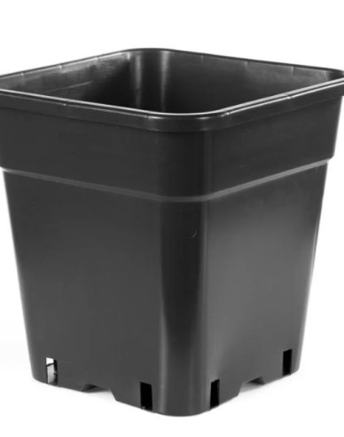 Ghiveci de flori pătrat din plastic 18L, 30 x 31 cm
