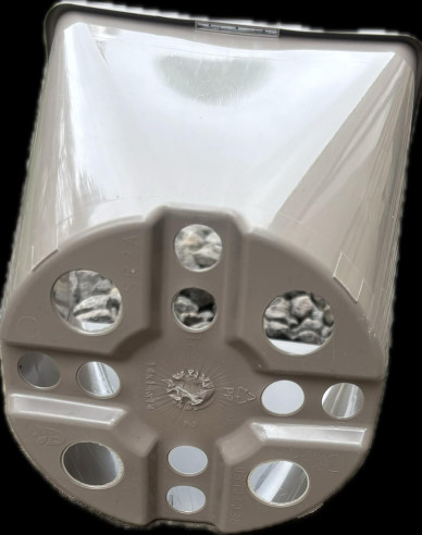 Ghiveci de flori din plastic Pătrat rotund 2l, 14 x 14 cm