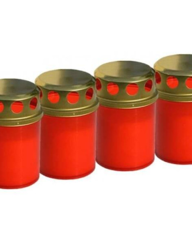 Candelă roșie din plastic 40pcs