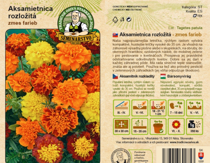 Răsad Aksamettia descompus (amestec de culori)