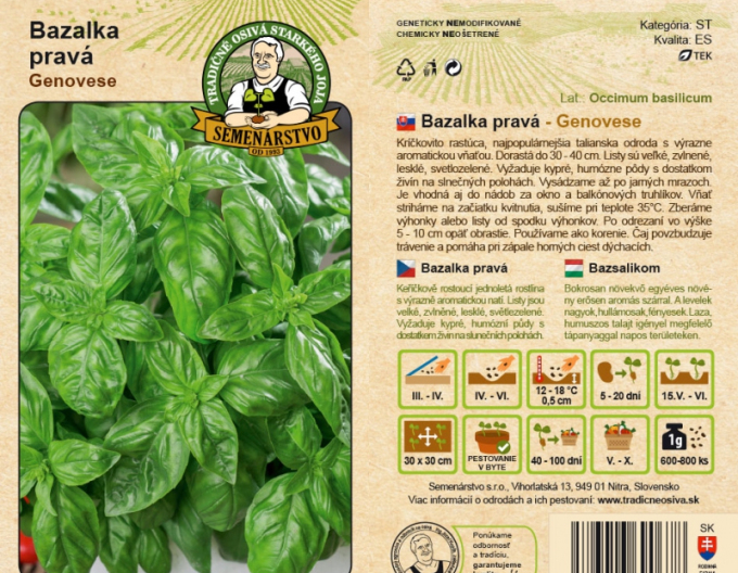 Semințe Busuioc Genovese