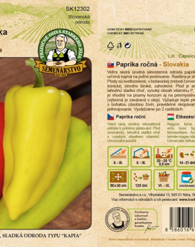 Semenárstvo Paprika anual ´Slovacia´