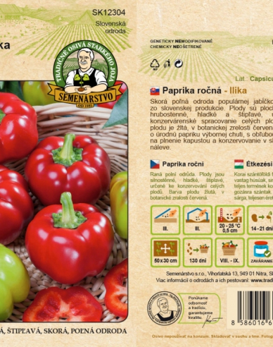 Ferma de semințe Paprika anuală ´Ilika´
