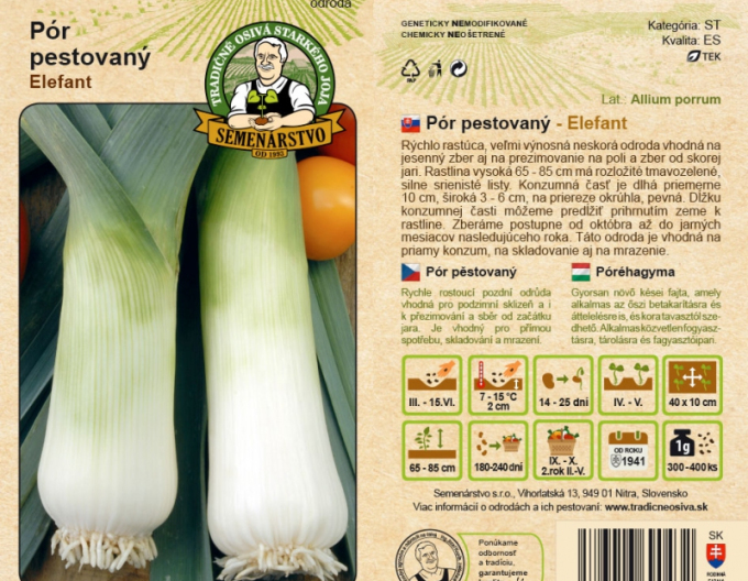Fermă de semințe Praz cultivat "Elefant
