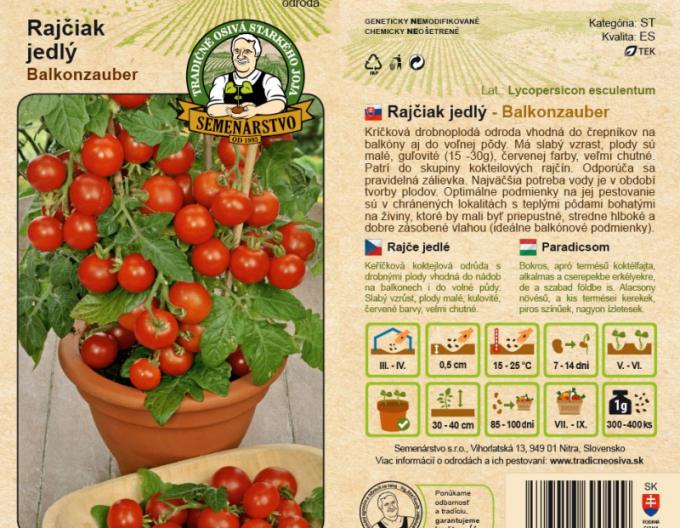 Producția de semințe Tomate ´Balkonzauber´