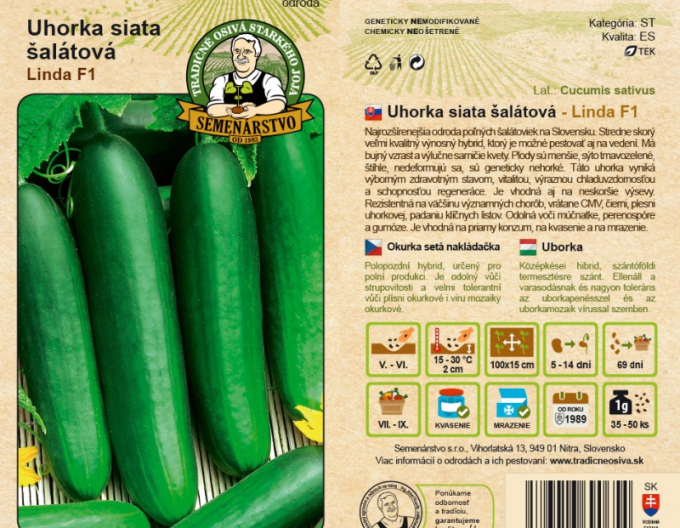 Semenárstvo Castravete semănat cu salată ´Linda F1´