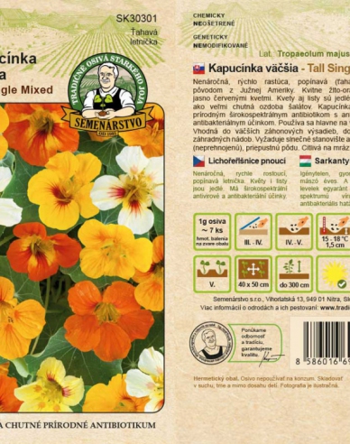 Semințe de capucina ´Tall Single Mixed´