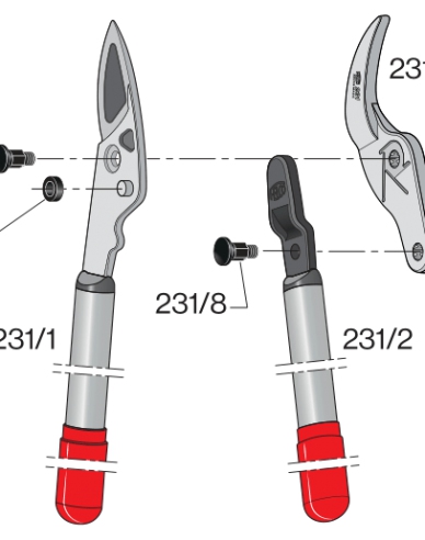FELCO 231 Foarfece cu două mânere